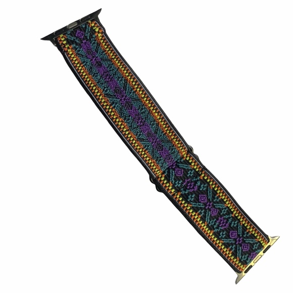 Elastic Stretchy Band Apple Watch 42/44/45mm Adjustable Buckle Colorful NEW - Picture 3 of 9